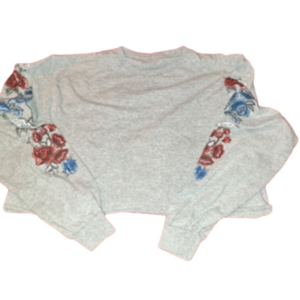 Womens Rue 21 sz S cropped long sleeve tee shirt